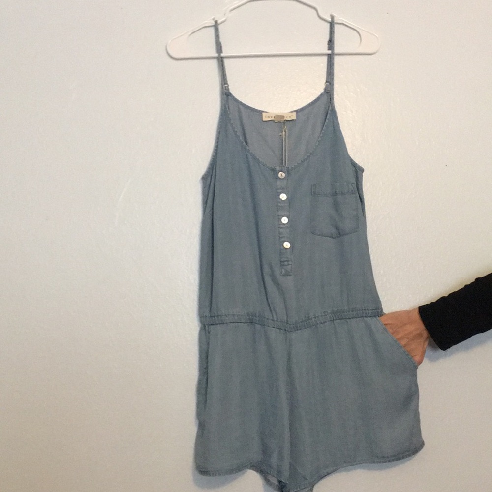 Denim romper